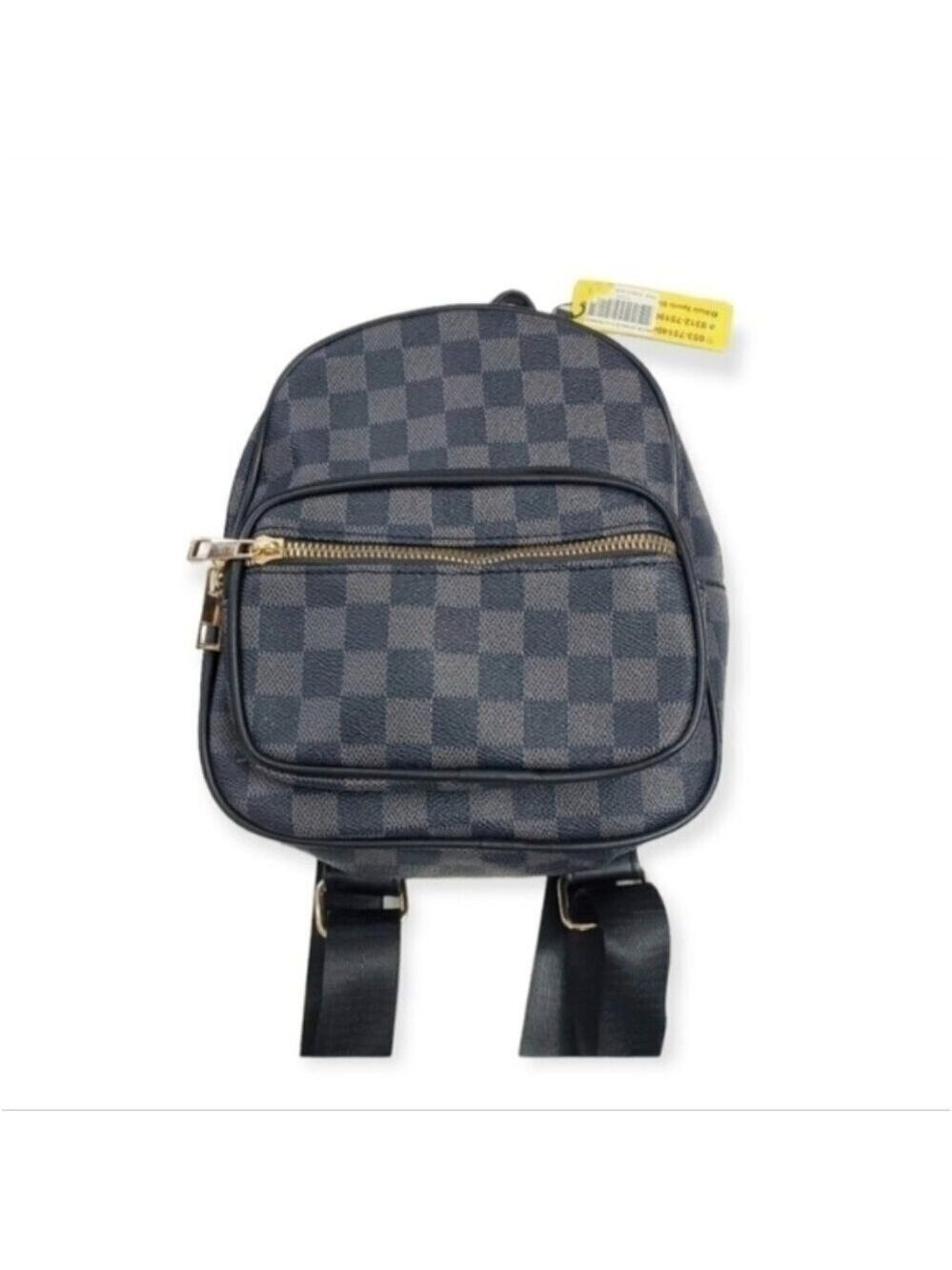 Graphite black and gray mini backpack